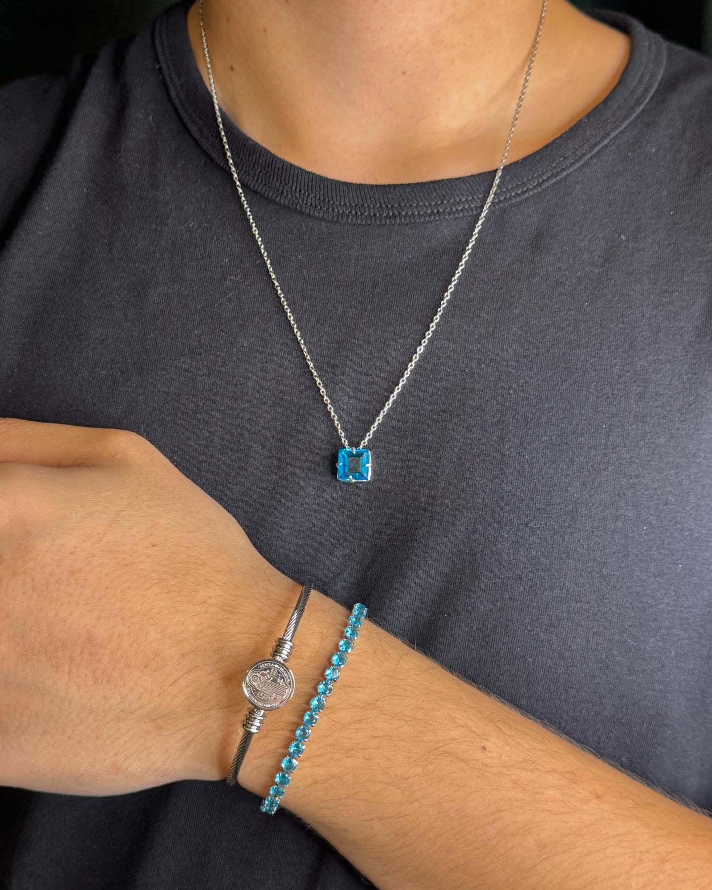 Kit Bracelete São Bento + Colar Clássico + Riviera de Brinde