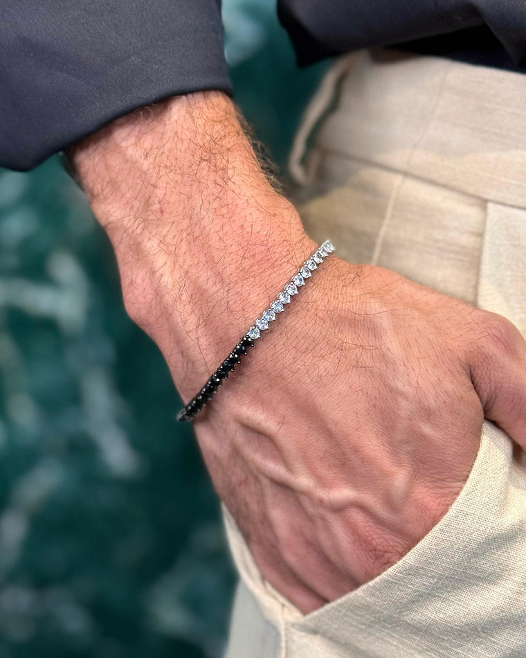 Pulseira Riviera Premium Black and White
