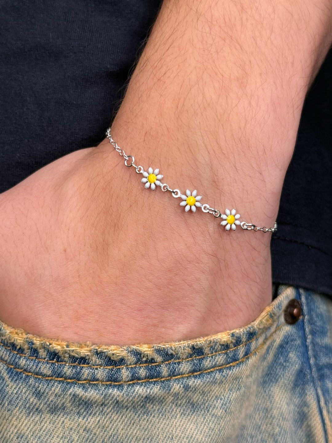 Pulseira Daisies Prata925