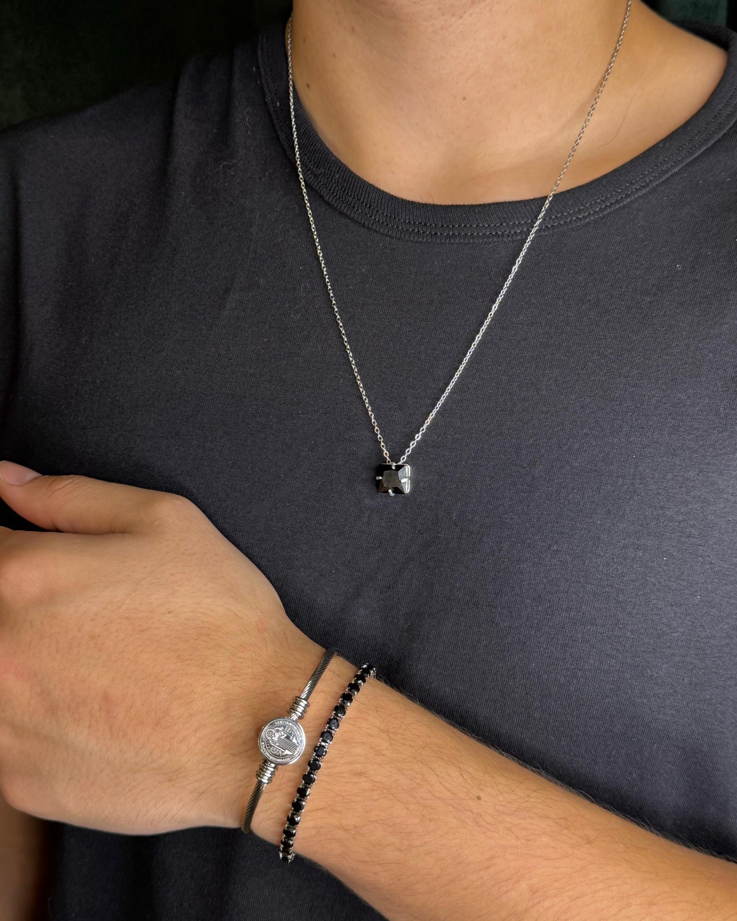 Kit Bracelete São Bento + Colar Clássico + Riviera de Brinde