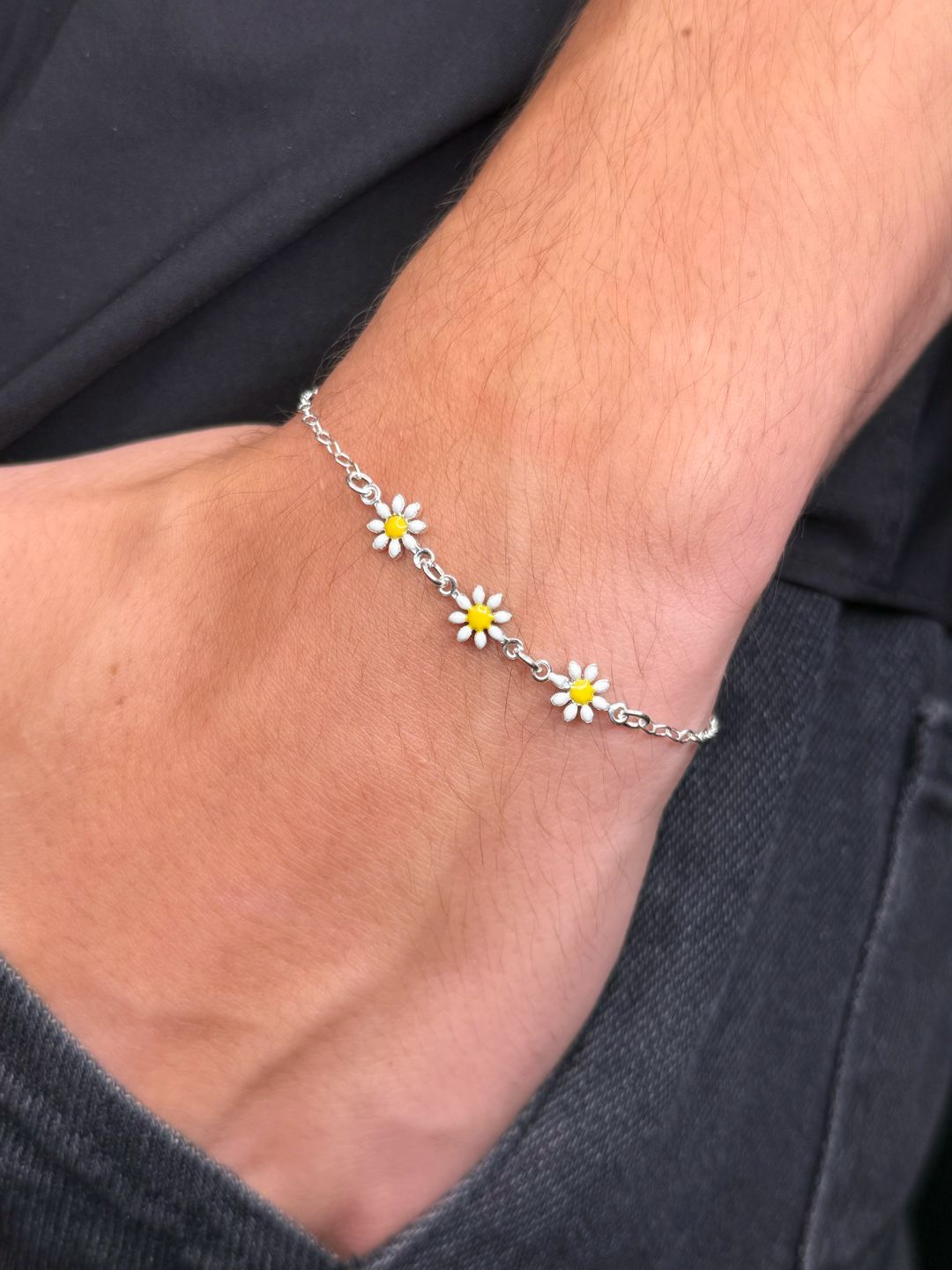 Pulseira Daisies Prata925