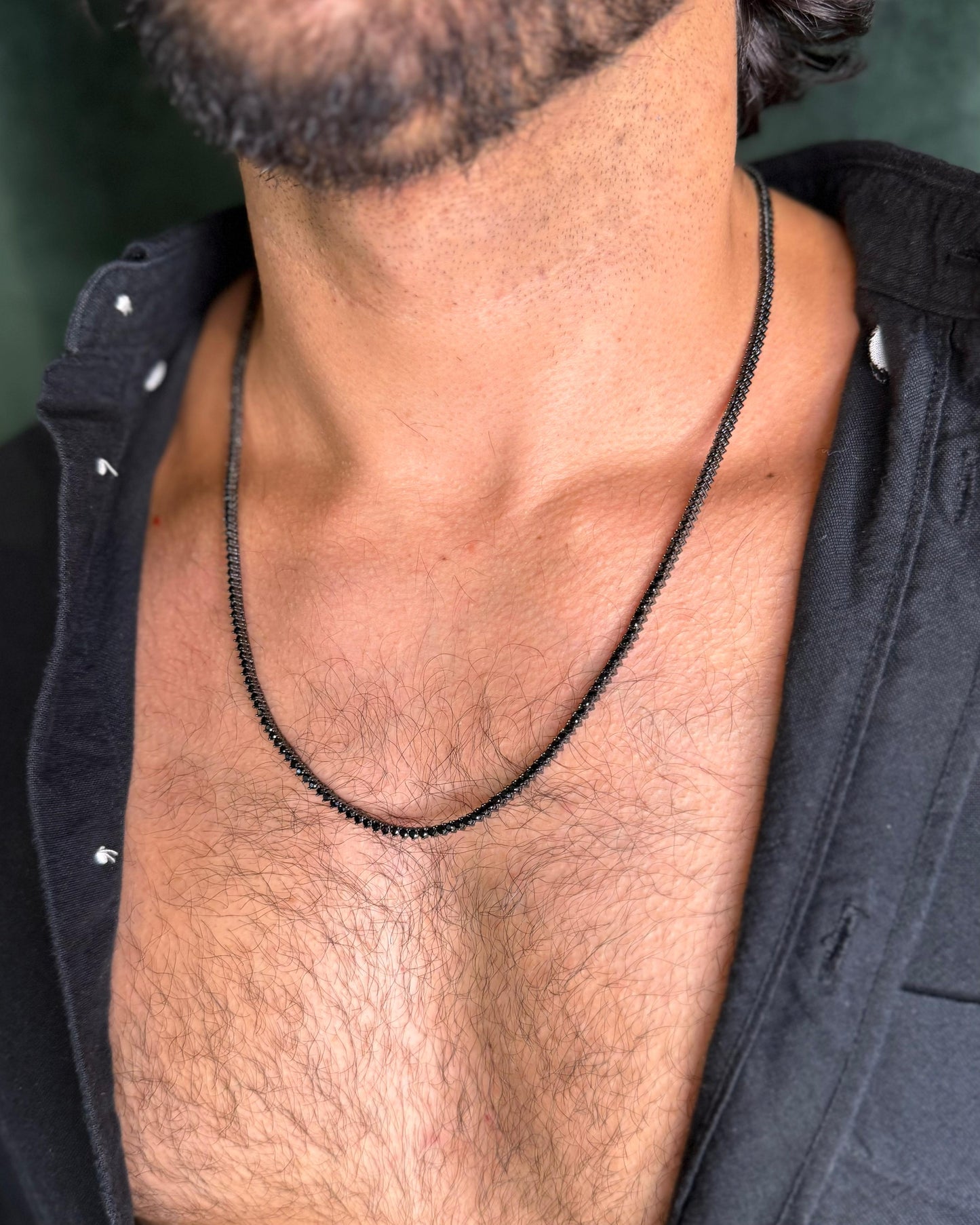 Colar Riviera Ultra Black Slim