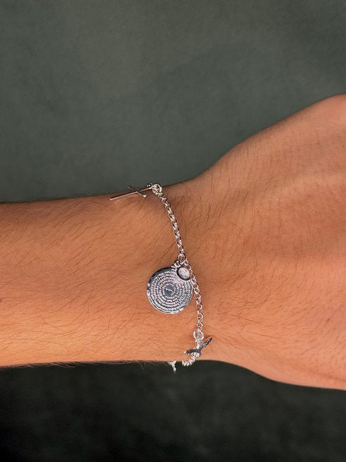 Pulseira Fé 3 Pingentes
