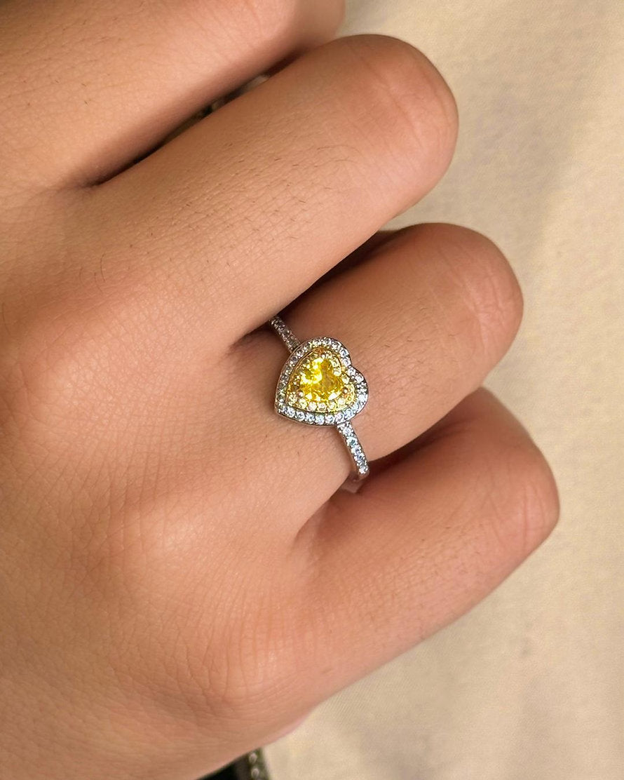 Anel Yellow Heart