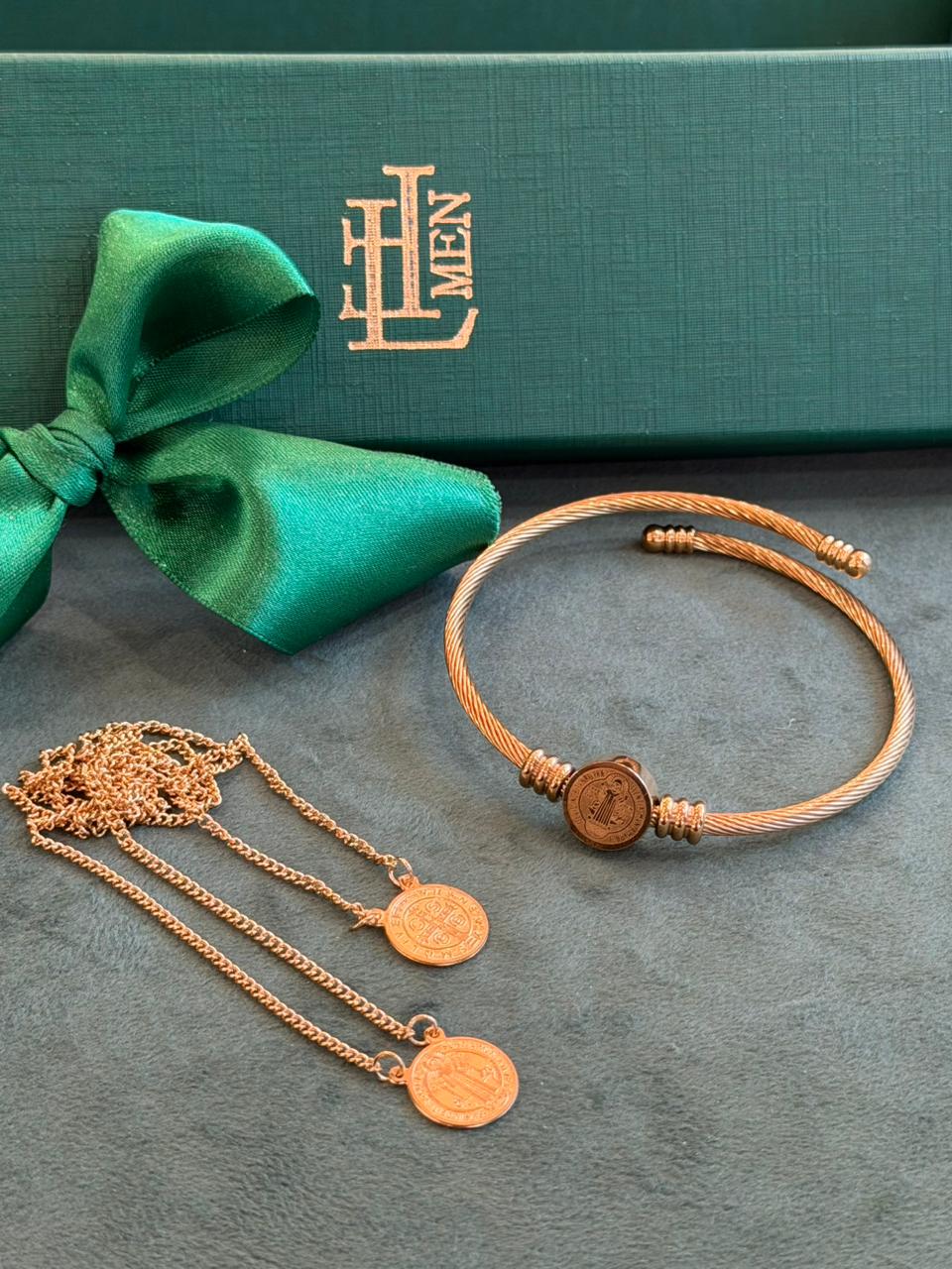 Kit São Bento - Bracelete + Escapulário