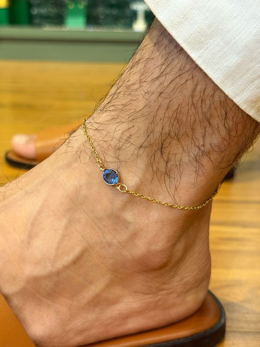 Tornozeleira Ponto de Luz Oceano