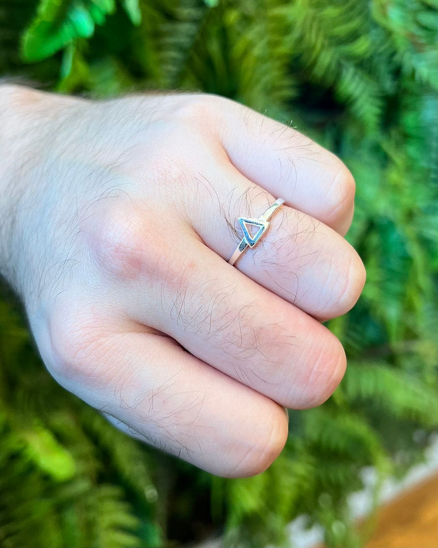 Anel Triangle Prata925