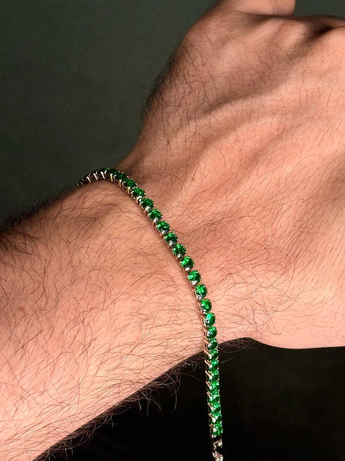 Pulseira Riviera Clássica Esmeralda