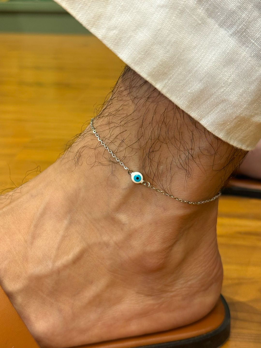 Tornozeleira Olho Grego Delicate Branco