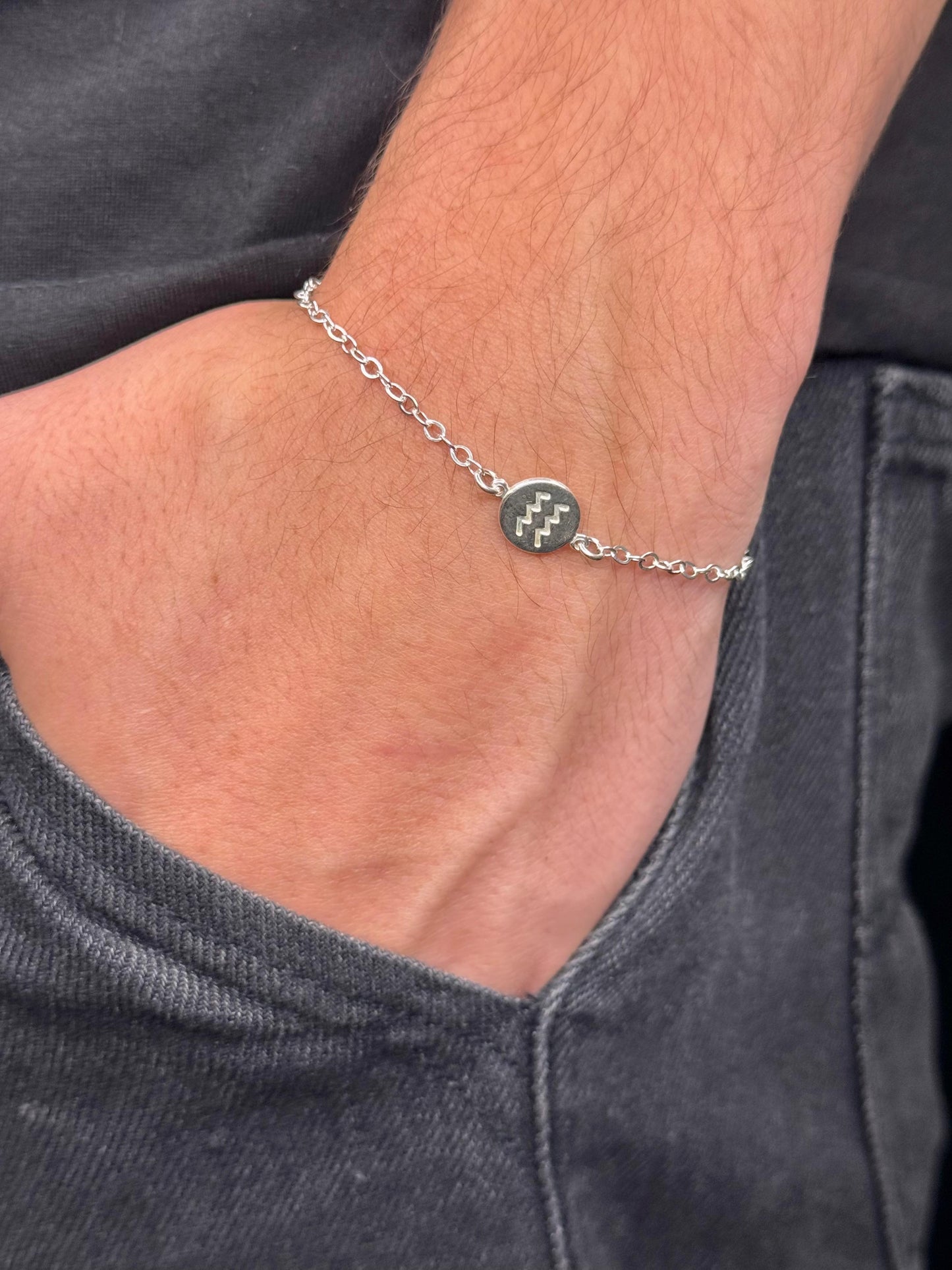 Pulseira Zodíaco Prata925 (Escolha o Signo)