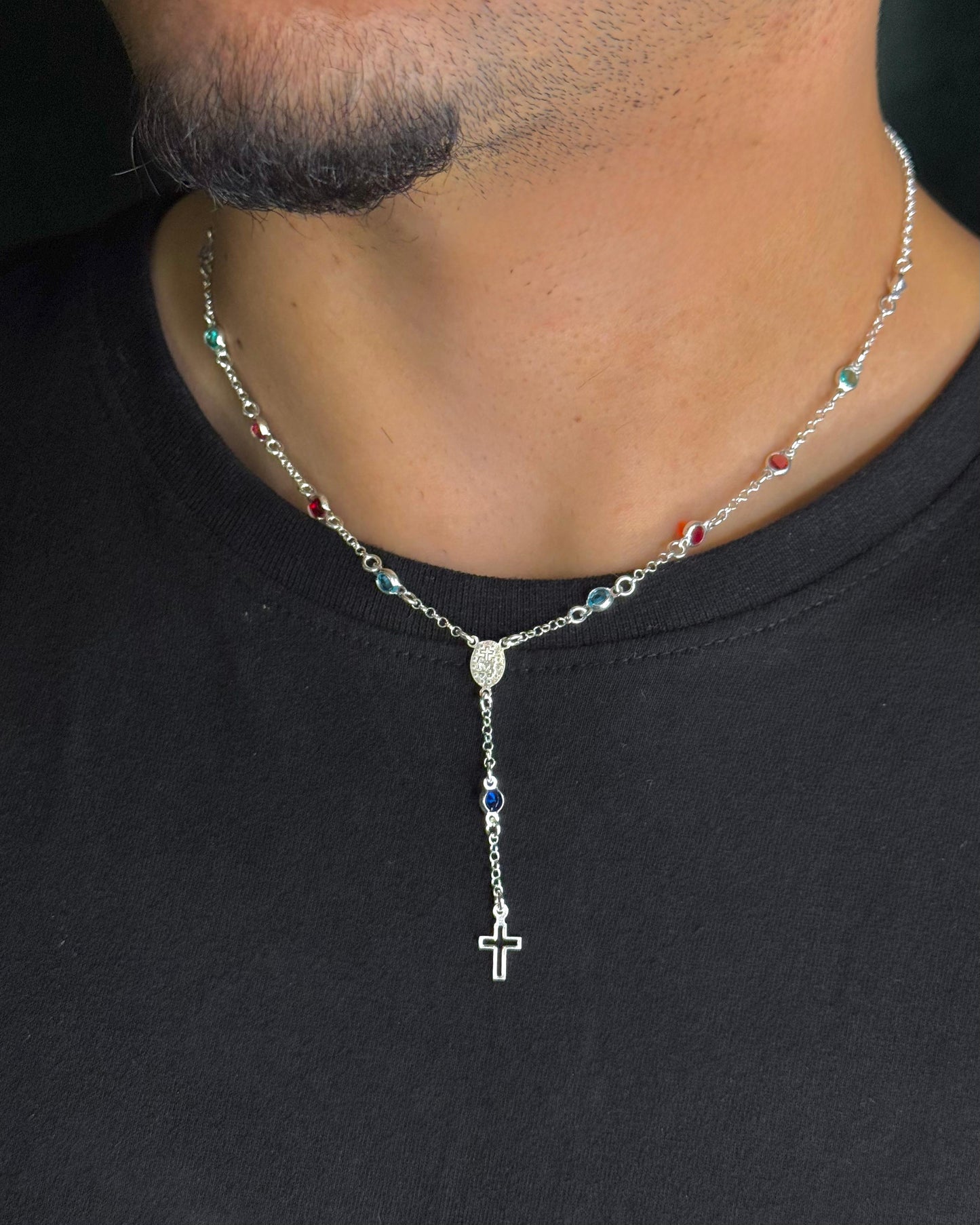 Colar Terço Colors Prata925