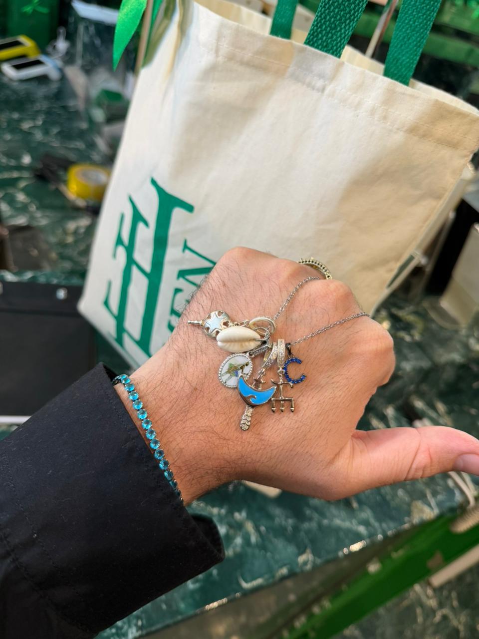 Colar Patuá Orixás Blue