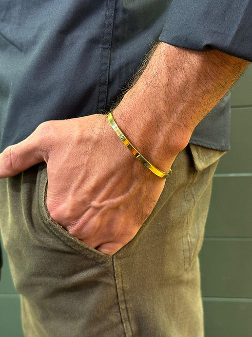 Bracelete Slim Gold Steel