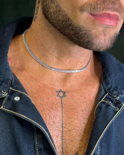 Colar Riviera Square Cristal