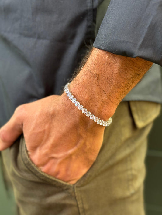 Bracelete Riviera Cristal Ajustável