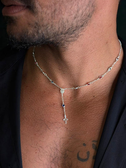 Colar Terço Colors Prata925