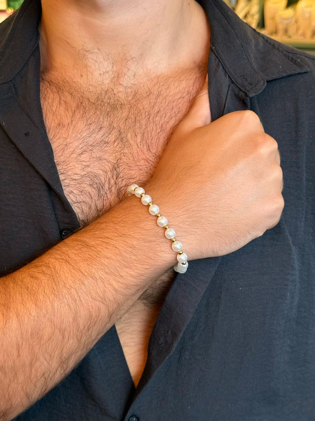 Pulseira Pérola Steel