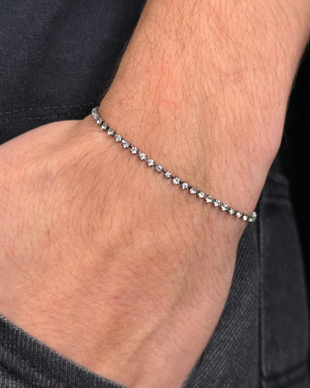 Pulseira Riviera Cristal Ultra Slim