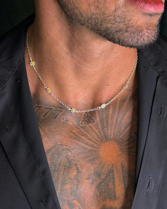 Choker Daisies Prata925