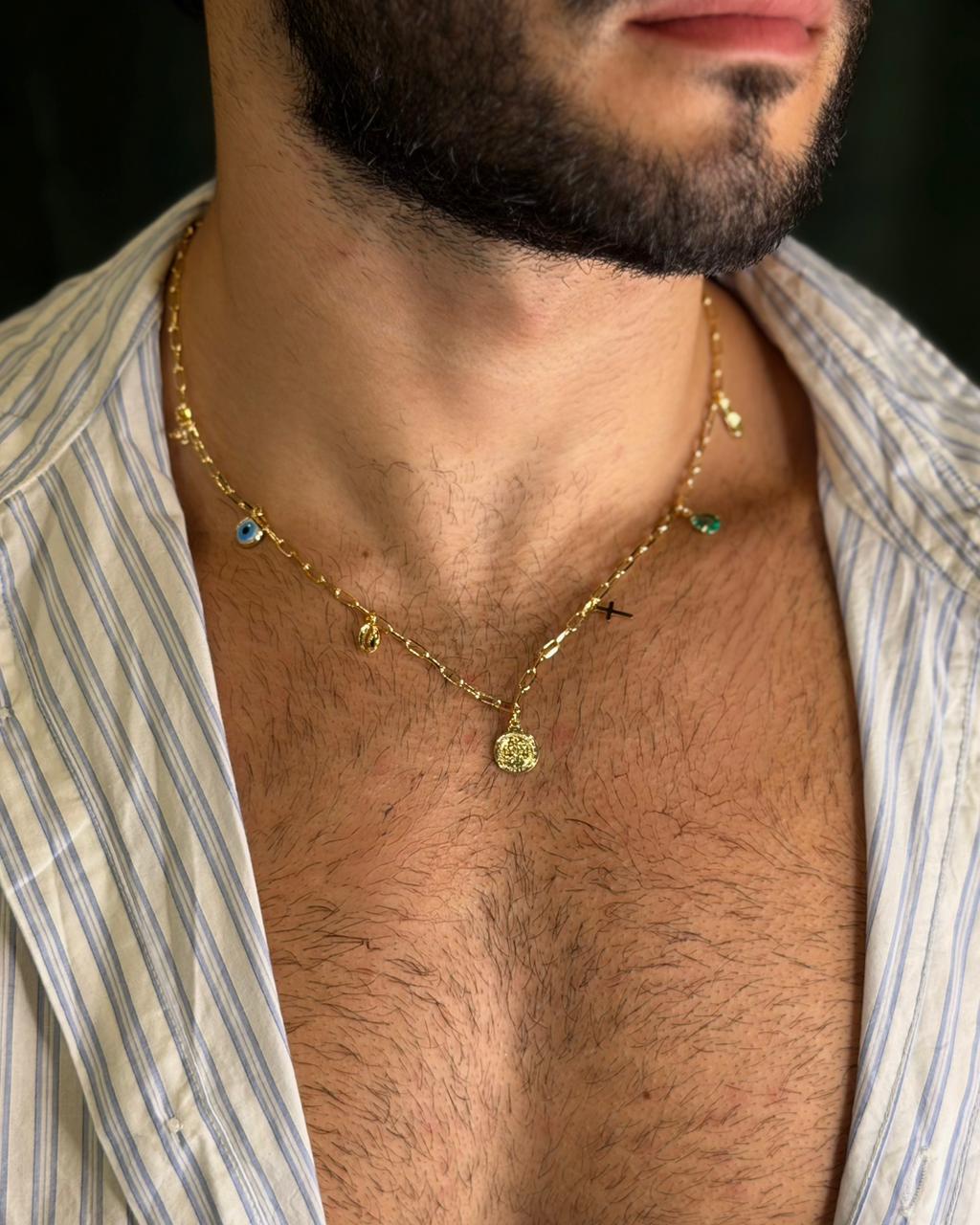 Colar Escudo Celeste