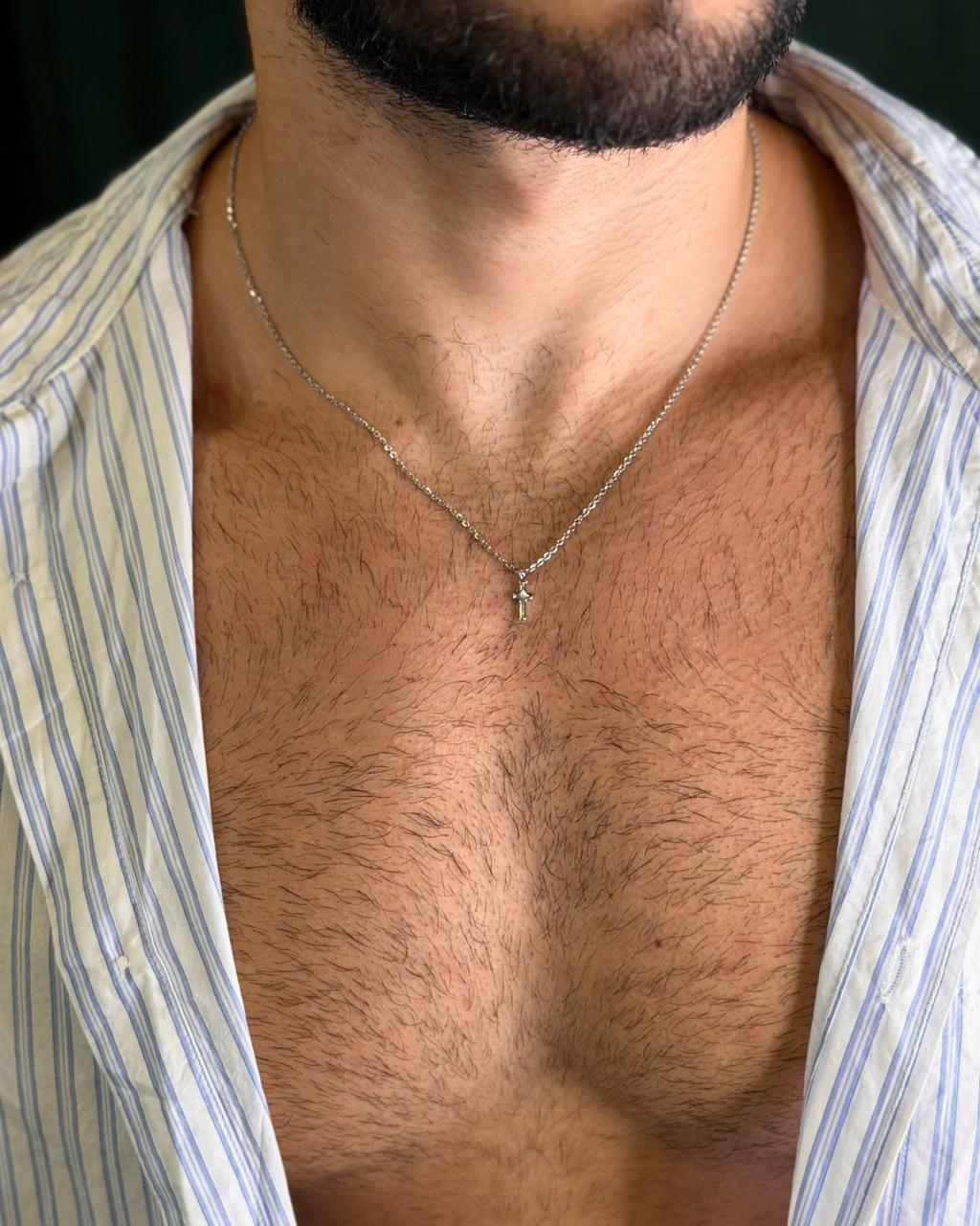 Colar Cruzinha Petit Steel