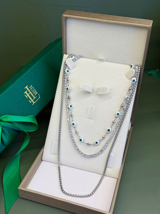 Kit Colares Riviera e Olho Grego