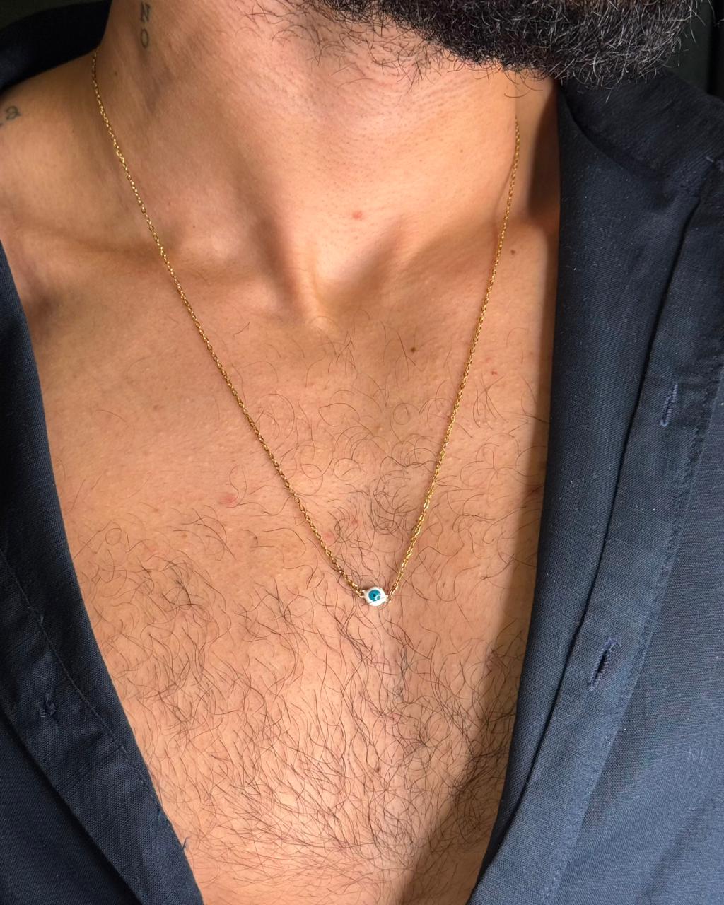 Colar Olho Grego Color Delicate (Escolha a Cor)