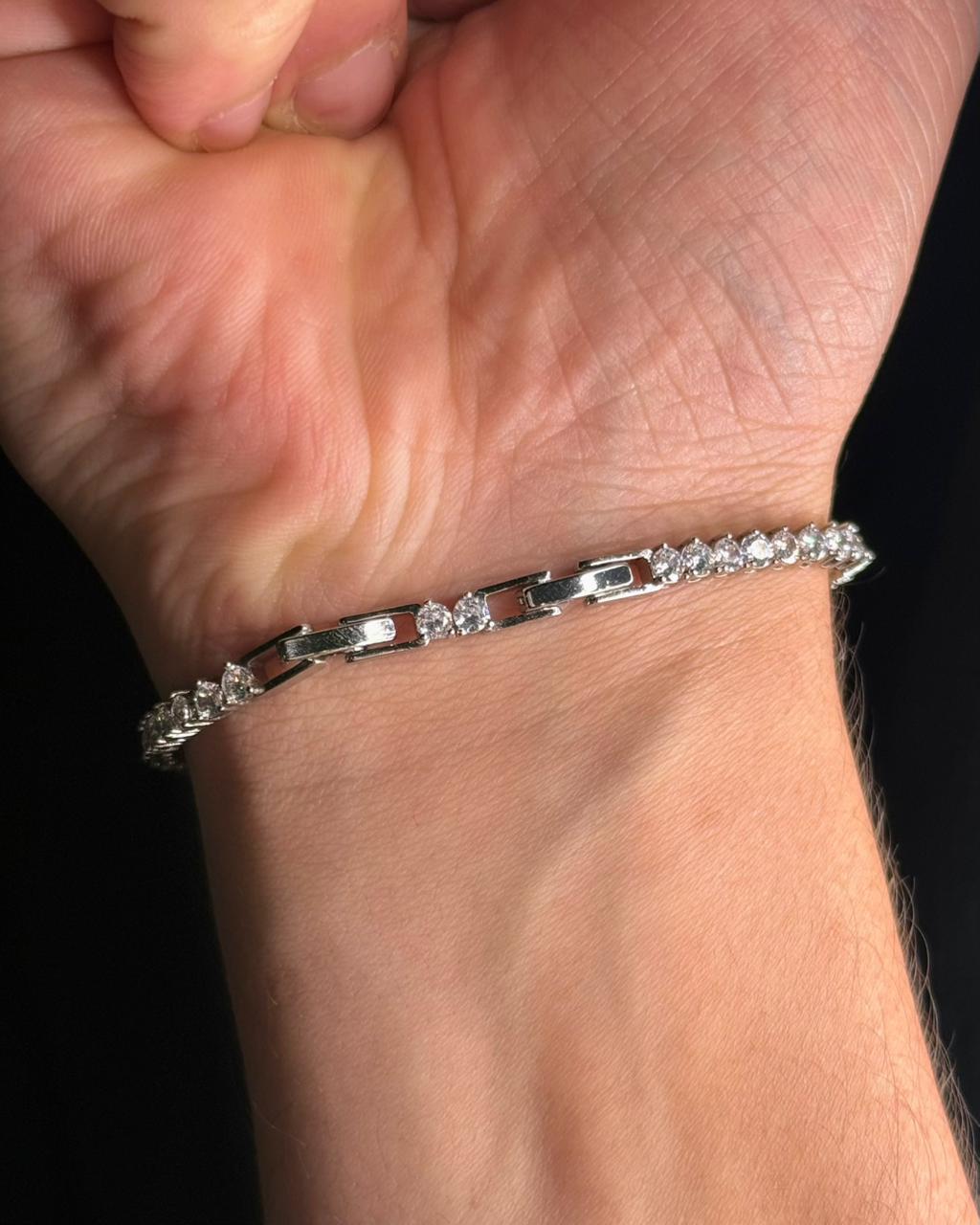 Pulseira Riviera Cristal - 3 Pontas