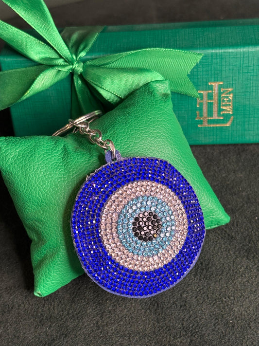 Chaveiro Olho Grego Blue Sparkle