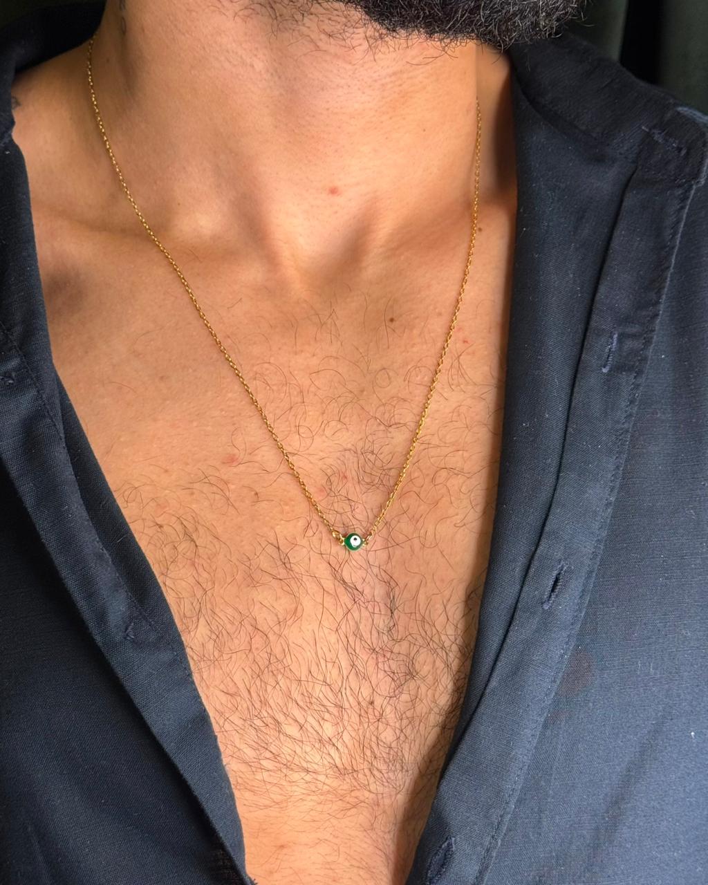 Colar Olho Grego Color Delicate (Escolha a Cor)