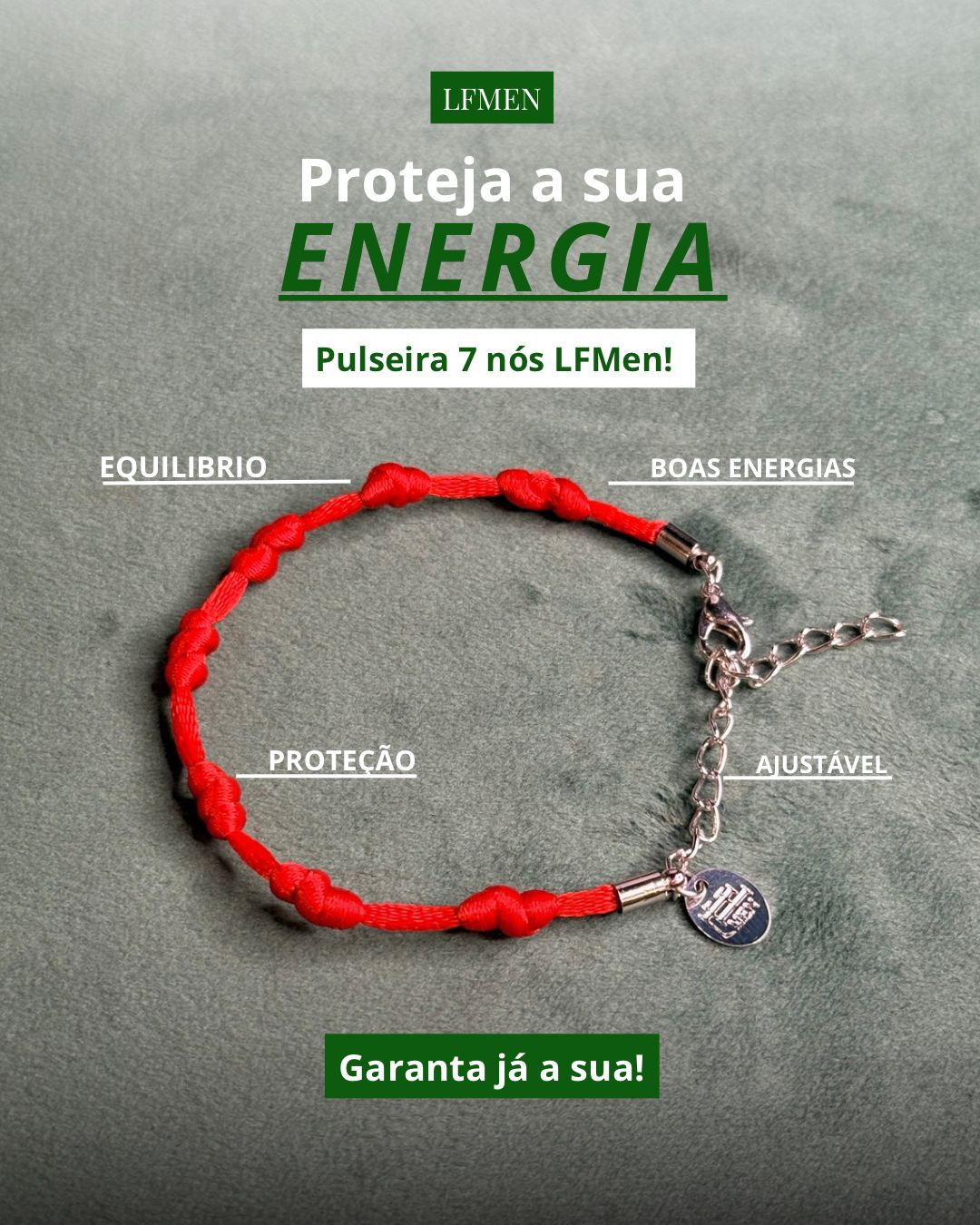 Pulseira 7 Nós + São Bento Prata925