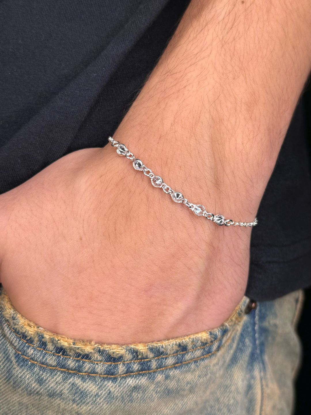 Pulseira Small Dots Cristal Prata925