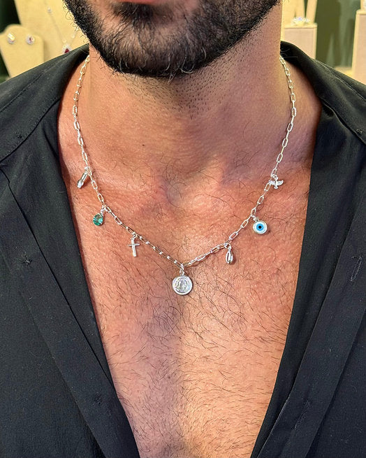 Colar Escudo Celeste