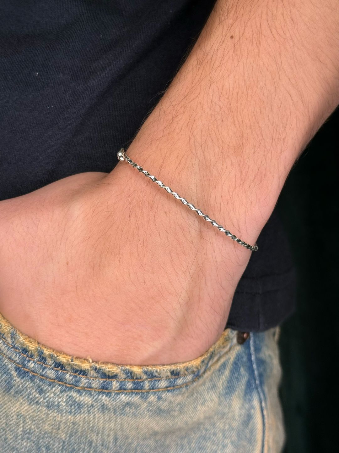 Bracelete Torcido Prata925