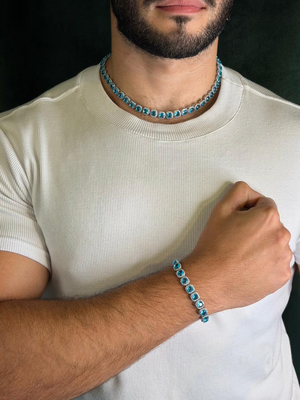 Colar Riviera Realeza Blue