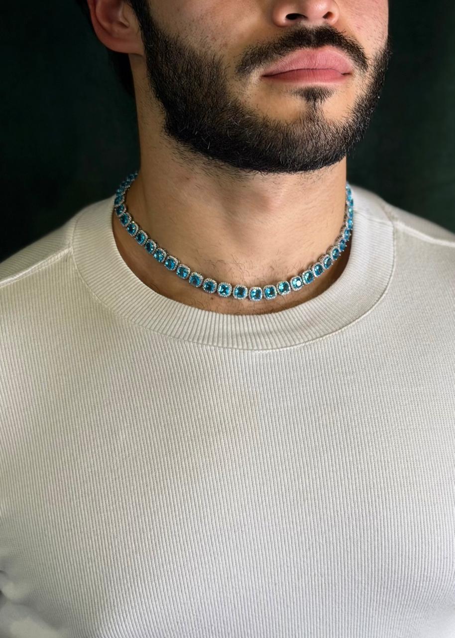 Colar Riviera Realeza Blue