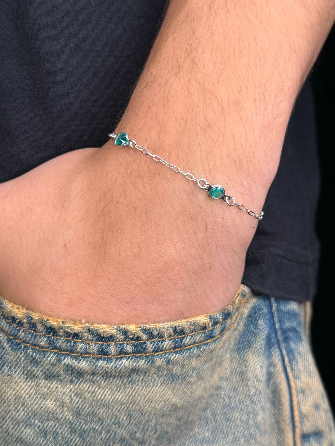 Pulseira Pontos de Luz Turmalina Prata925