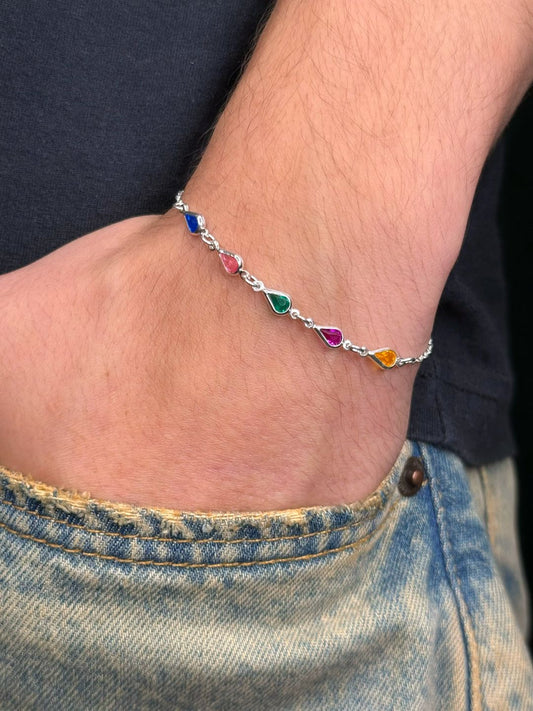 Pulseira Color Tears Prata925