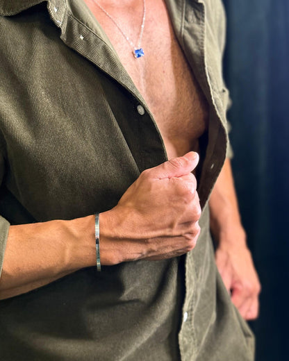 Kit Colar Clássico + Bracelete Slim Steel