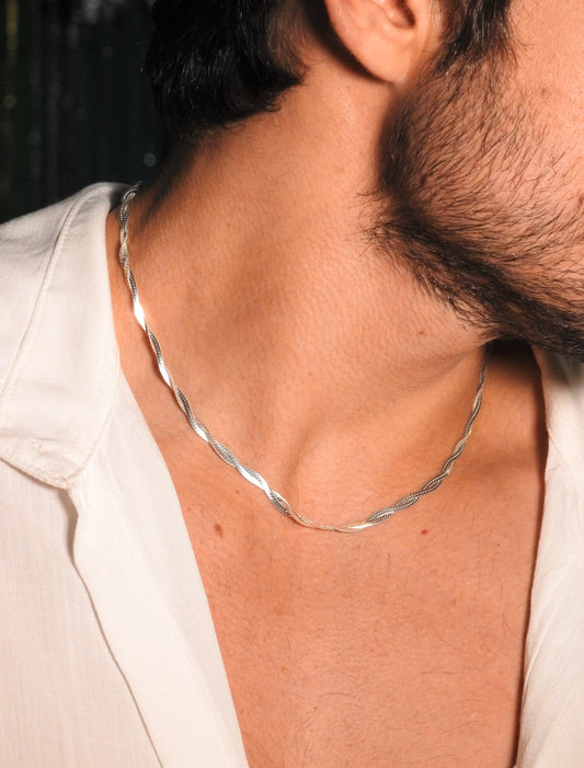 Choker Trançada Prata925