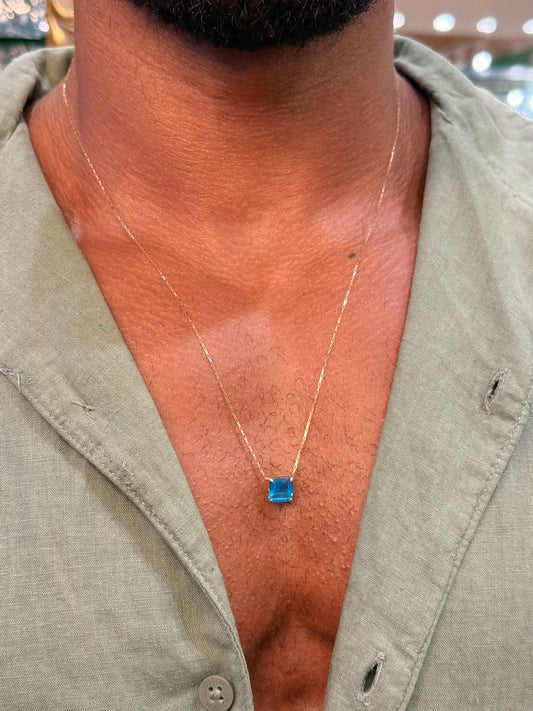 Colar Quadradinho Dubai OURO 18K