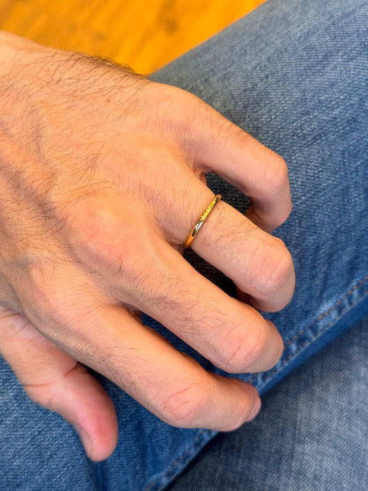 Aliança Ultra Slim Steel