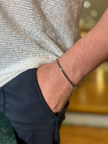 Pulseira Riviera Supreme Ônix PRATA925