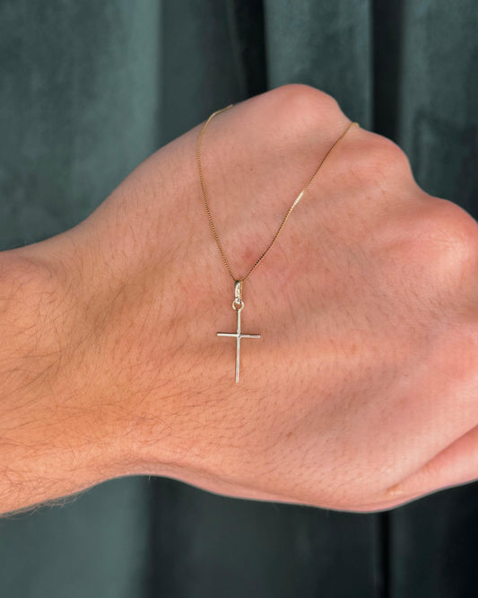 Colar Cruz Slim OURO 18K