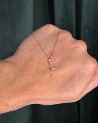 Colar Cruz Slim OURO 18K