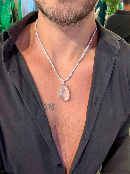 Colar Riviera Cristal Premium + Max Gota Cristal