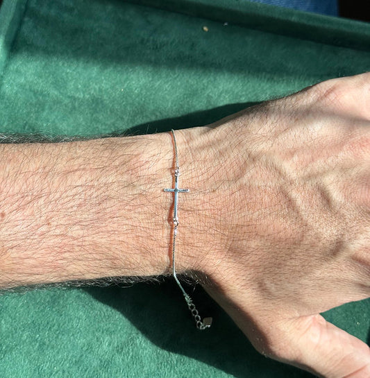 Pulseira Cruz Delicate Silver