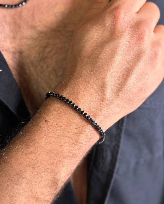 Pulseira Riviera Black - 3 Pontas