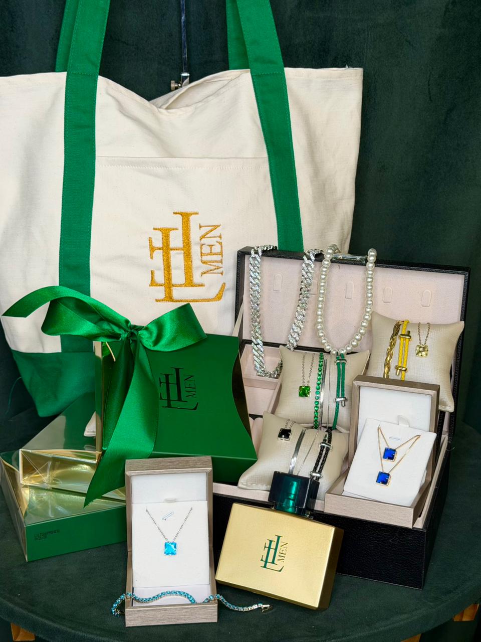 Super Kit LFmen — 17 Peças + Perfume Exclusivo + Tote Bag + Maleta Porta-Joias