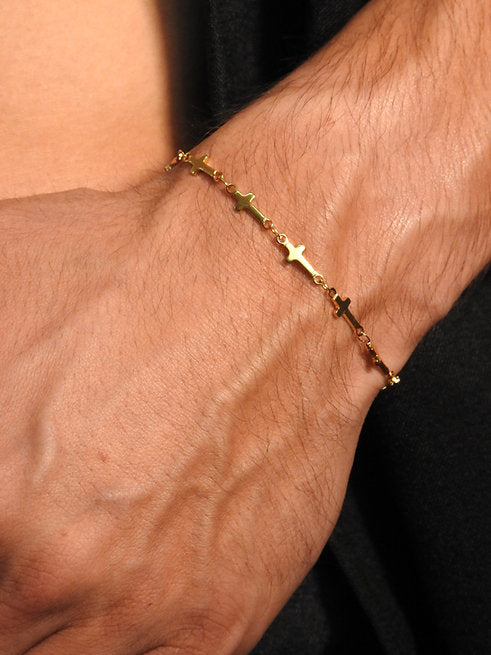 Pulseira Cruzinhas Steel Slim